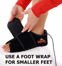 Use Foot Wrap for Smaller Feet